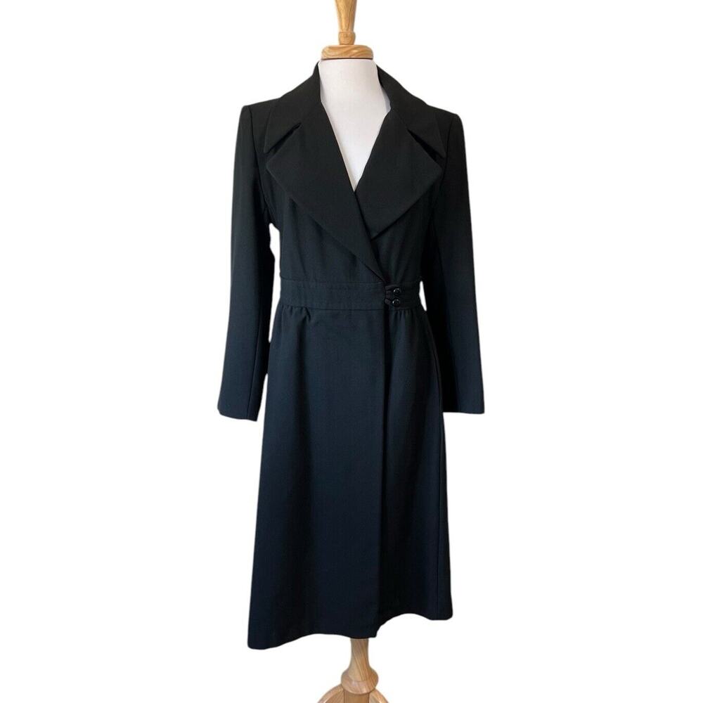 Vintage Rich Schwarz by Youthcraft All Weather MCM Toggle Trench Coat